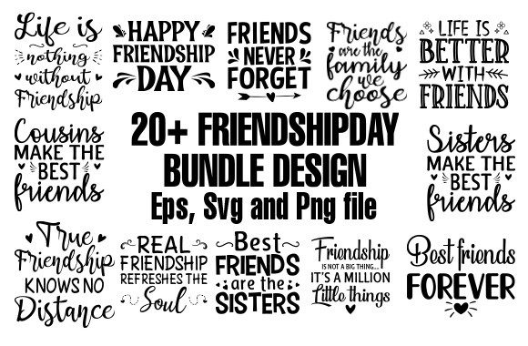 20 Friendship Day Bundle Design