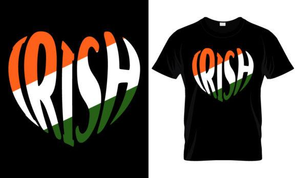 Irish Heart Word Art - Irish Flag Design Review