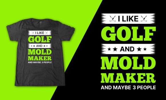 Minimal Golf Quote Svg for Mold Maker