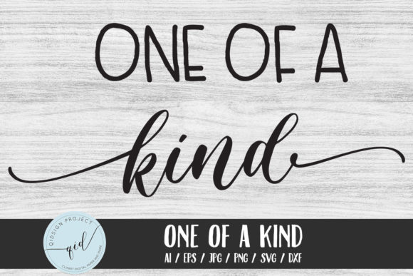 One of a Kind Quote SVG for Real Embroidery Projects