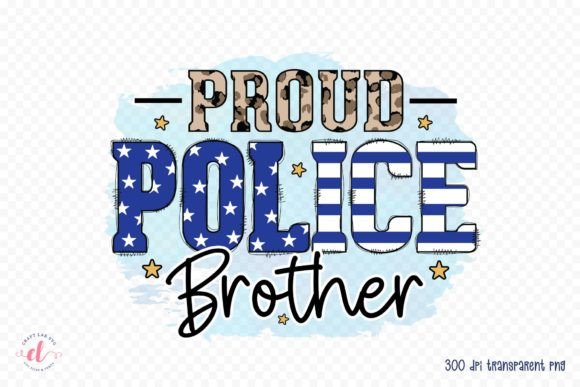 Proud Police Brother PNG Design Review