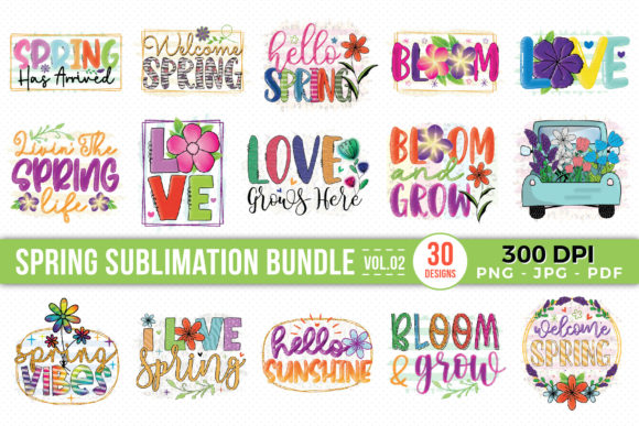 Spring Sublimation Bundle Vol.2