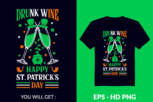 St Patrick's Day T-shirt Design V11 Review for Real Projects
