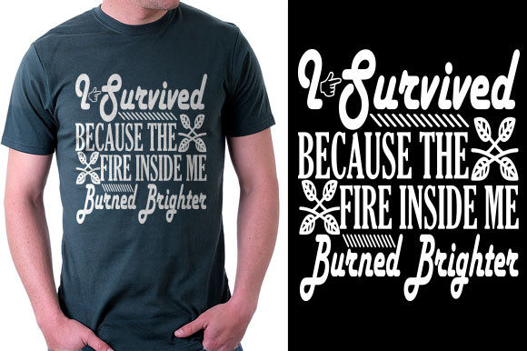 Strong Woman Quote SVG Design: I Survive