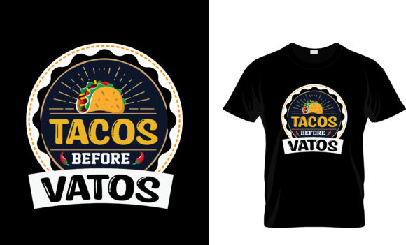 Tacos Before Vatos: A Bold Design for Memorable Embroidery