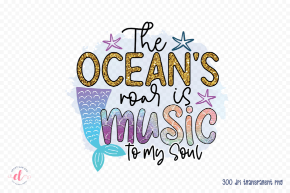 The Ocean’s Roar is Music to My Soul PNG