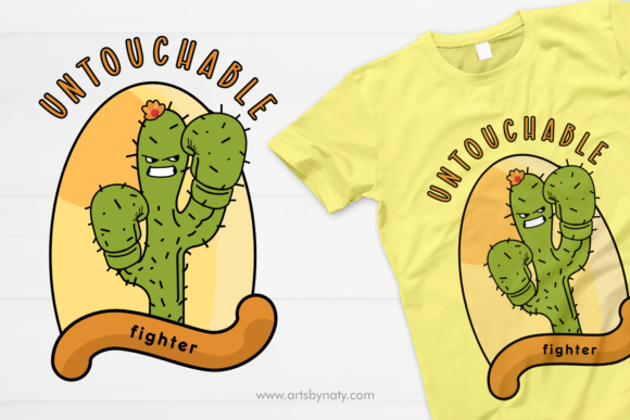 Untouchable Fighter Cactus Illustration